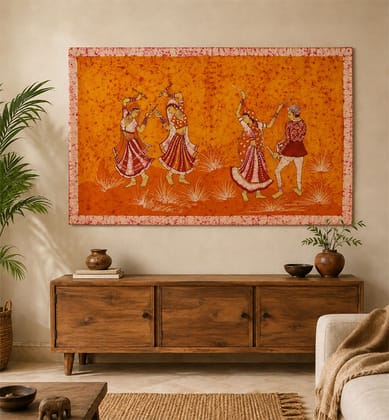 Handcrafted Batik Cotton Wall Art