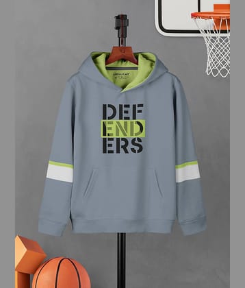 HELLCAT Pack of 1 Boys Cotton Blend Sweatshirt ( Light Grey )