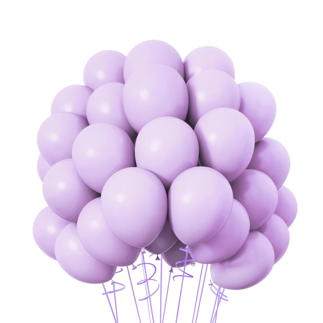 Macaron Pastel Purple Premium Latex Balloons 10" - 50PC