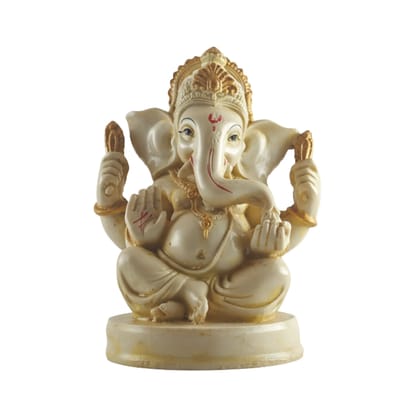 Saadhya Sukhnadhi Ganesh – Golden Idol of Happiness &amp; Prosperity by Saadhya Decors