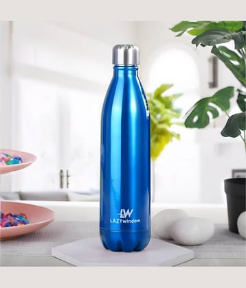 LAZYWINDOW Blue Thermosteel Flask ( 1000 ml )