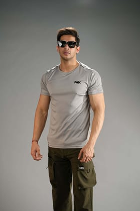 Grey Solid Slim Fit T-Shirt Grey Solid Slim Fit T-Shirt