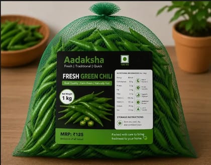 chilli Spicy - Tikhat Mirchi (Teekha Mirch) 1 kg