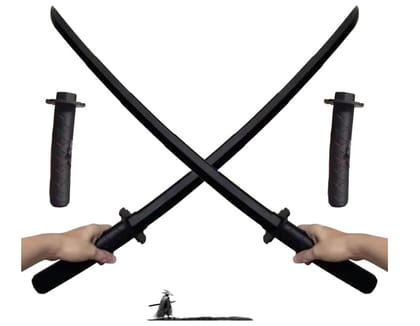 Samurai Katana Sword Toy | Sensory 3D Printed Gravity Retractable Samurai Sword | Fidget & Role Play Toy for Kids 8+ | Lightweight & Safe |, Fidget Toy, Kids Role Play, Sensory Toy, Black(Pack of 1)