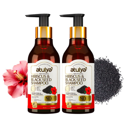 Atulya Hibiscus & Black Seed Hair Shampoo Combo - 300ml Each (Pack of 2) Atulya Hibiscus & Black Seed Hair Shampoo Combo - 300ml Each (Pack of 2)
