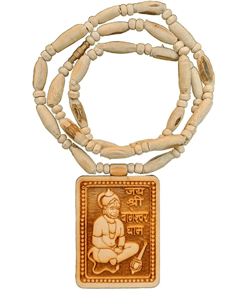 DvR ClicK Tulsi Beads With Hanumanji locket Mala