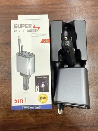 Q9 Fast Charging Car Charger Dual USB Port 3.1A Mobile Charger Adapter for Smartphones & Tablets