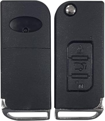 Key Shell, 3 Button Front Remote Key Shell, Compatible for: Mahindra XUV 500, Pack of 1