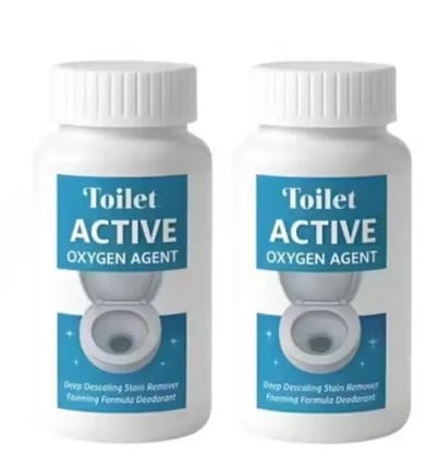 Toilet Active Oxygen Agent Cleaner Powder With Super Cleaning Agent Regular Powder Toilet Cleaner (2 x 150 g)