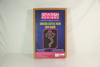 Ganesha Acrylic Neon sign board