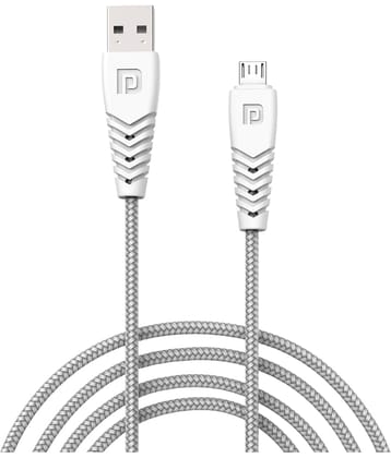 Portronics - White 3A USB Data Cable 1 Meter