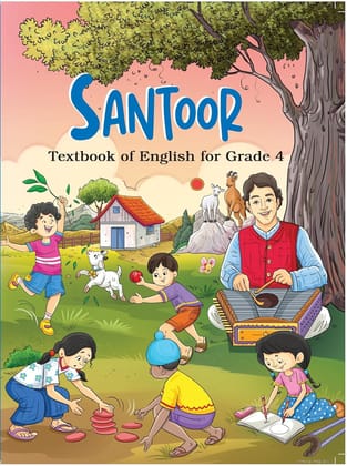 Santoor Textbook of English for Grade 4, Educational Book for Primary School