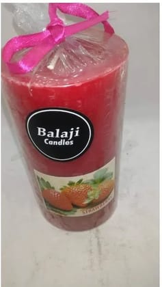 Scented Pillar Candle Strawberry