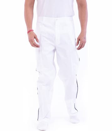 DESHBANDHU DBK White Cotton Joggers Single