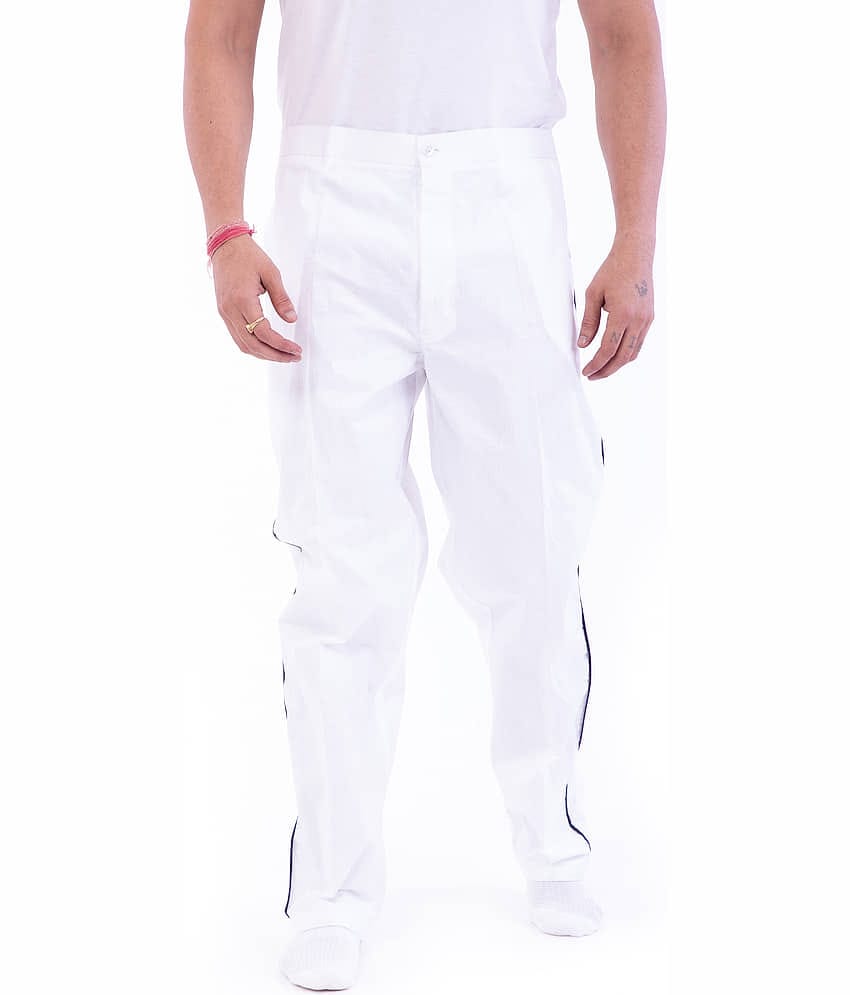 DESHBANDHU DBK White Cotton Joggers Single