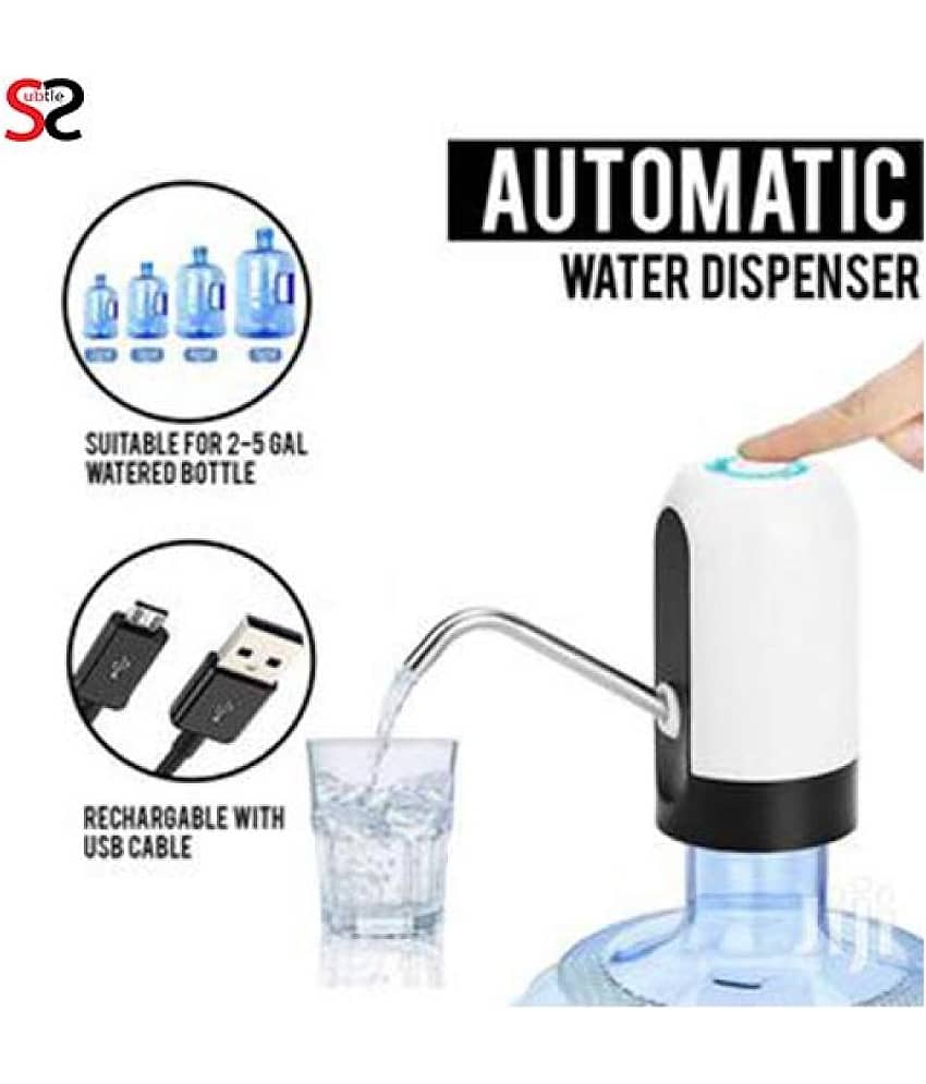 Automatic Wireless Electric Rechargeable Drinking Water Dispenser Pump for 20 Liter Bottle Can with USB Charging Cable