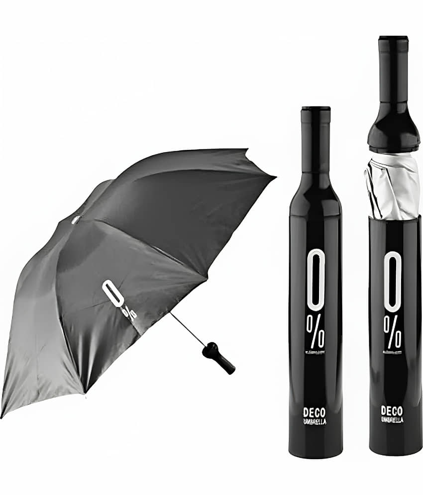 Multi Deal 3 Fold Manual Umbrella For Rain Sun Wind ( Multi , Solid Design )
