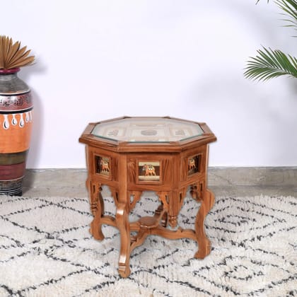 OONA PILLAR TABLE KABANA-I OCTANGONAL TEAKWD WALNUT AAC290561A OONA PILLAR TABLE KABANA-I OCTANGONAL TEAKWD WALNUT AAC290561A