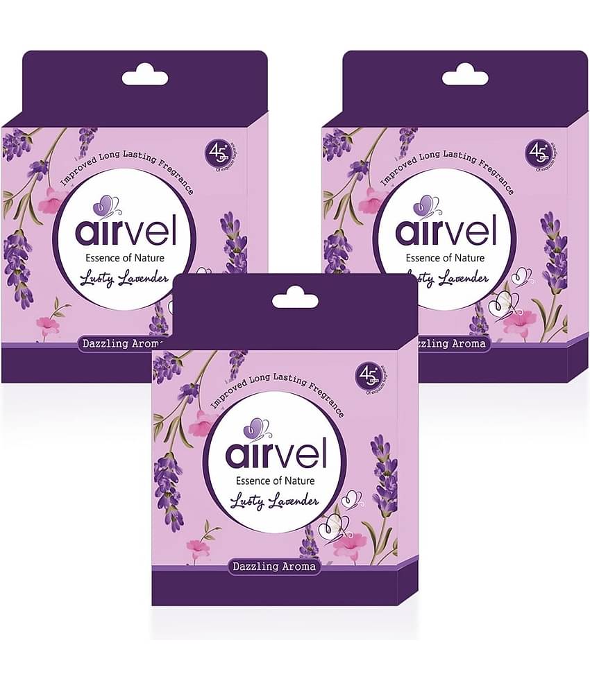 Airvel Bathroom Air Freshener Blocks Lavender Fragrance for Home & Office Use 75g ( Pack of 3 )