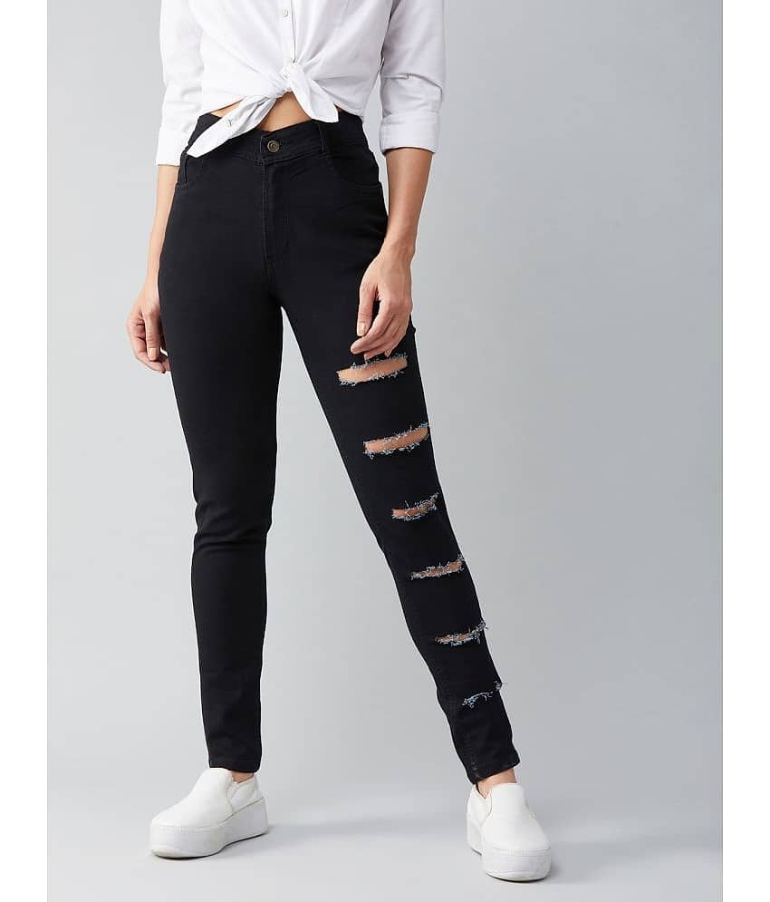 Miss Chase - Black Denim Women's Jeans ( Pack of 1 )