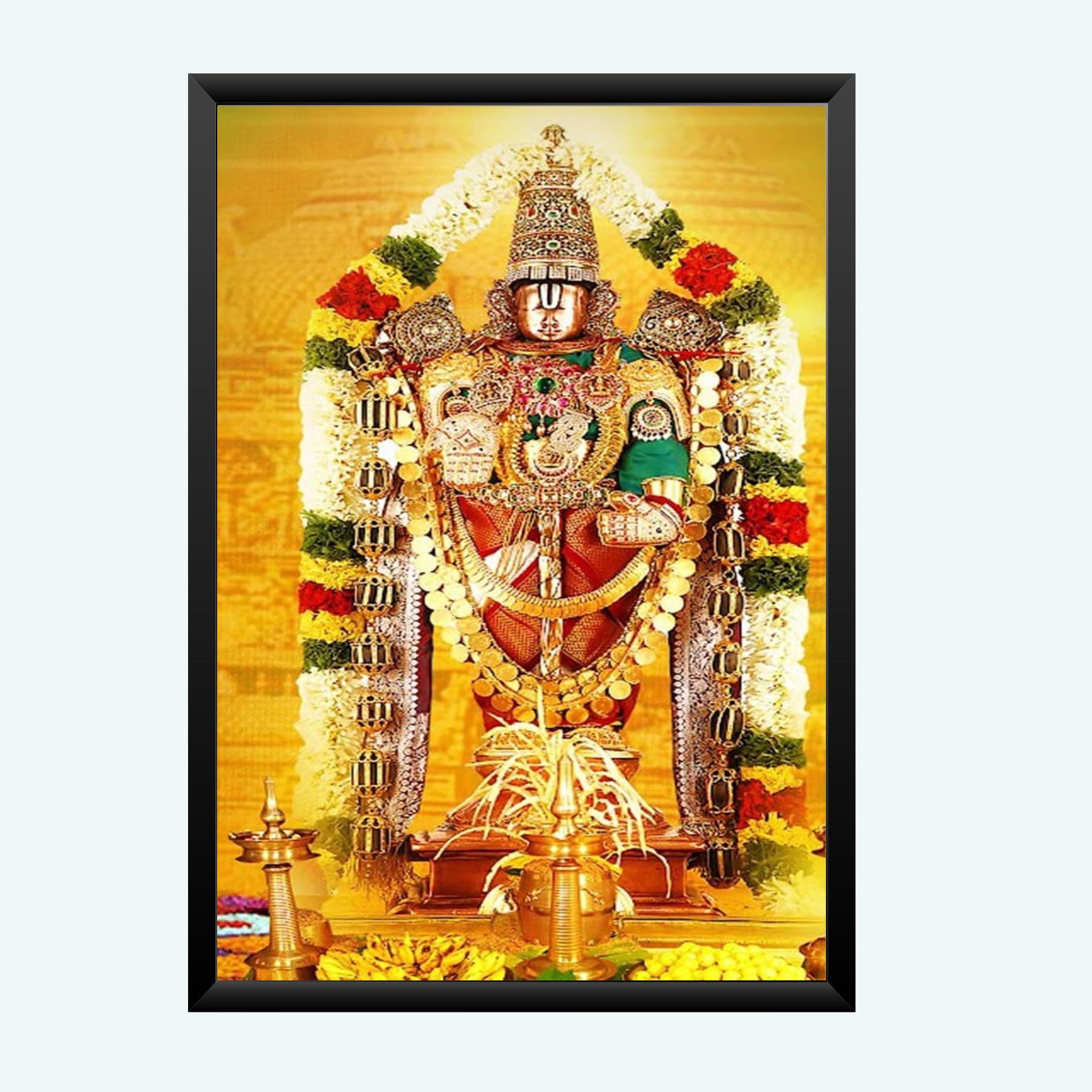 NOKKES tirupati blalaji Venkateswara tirupati blalaji Photo Frames Religious Photo frame 5X7 Inch Photo Frame_AQW41