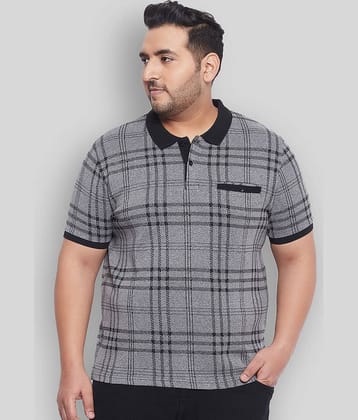 AUSTIVO Pack of 1 Cotton Blend Regular Fit Checks Half Sleeves Men's Polo T Shirt ( Multicolor )