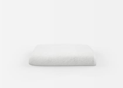 Gethitched Creations 100% Cotton 1 Piece Solid White Towel 400 GSM, Large Size