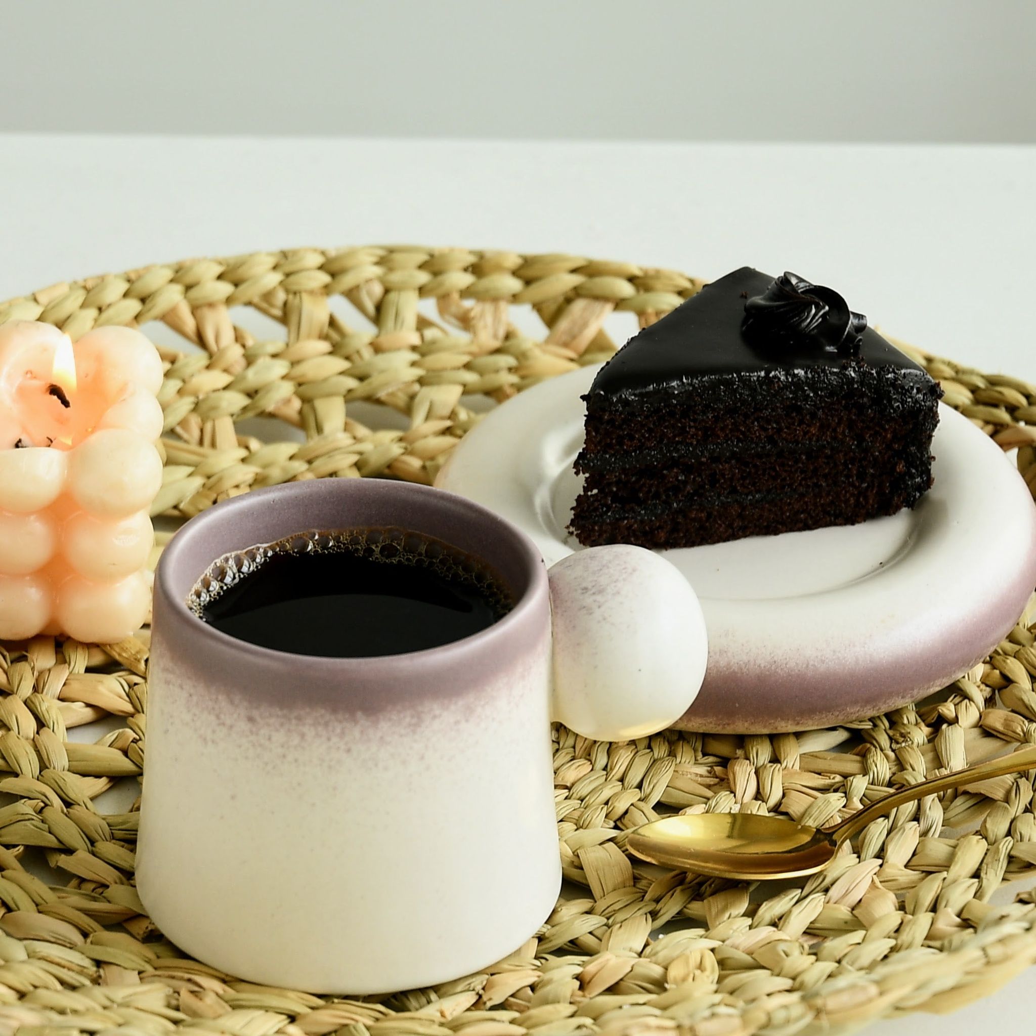 The Wallflower Cup & Saucer | Purple