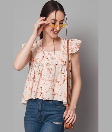 Addyvero Women's Polyester Regular Top ( Beige )