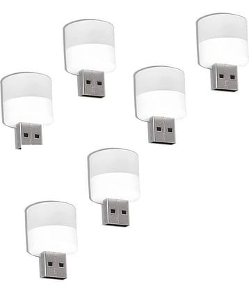 purple dust - White Night Lamp ( Pack of 6 )
