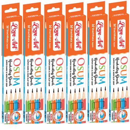 Artline OSUM Traingular Pencil (8 Packs) | Brake Free Extra Dark Writing
