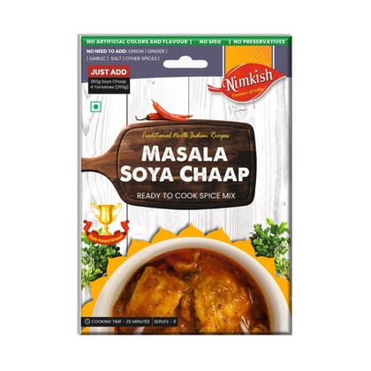 Nimkish Masala Soya Chaap Ready to Cook Spice Mix | 50g | Onion Ginger Garlic Already in Mix | Himalayan Recipe