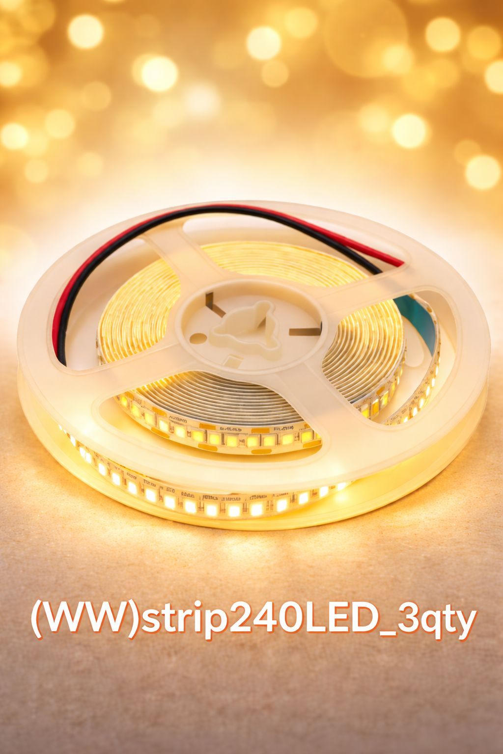 SPARKWORLD 240 LEDs 5 m Yellow Steady Strip Rice Lights (Pack of 3)