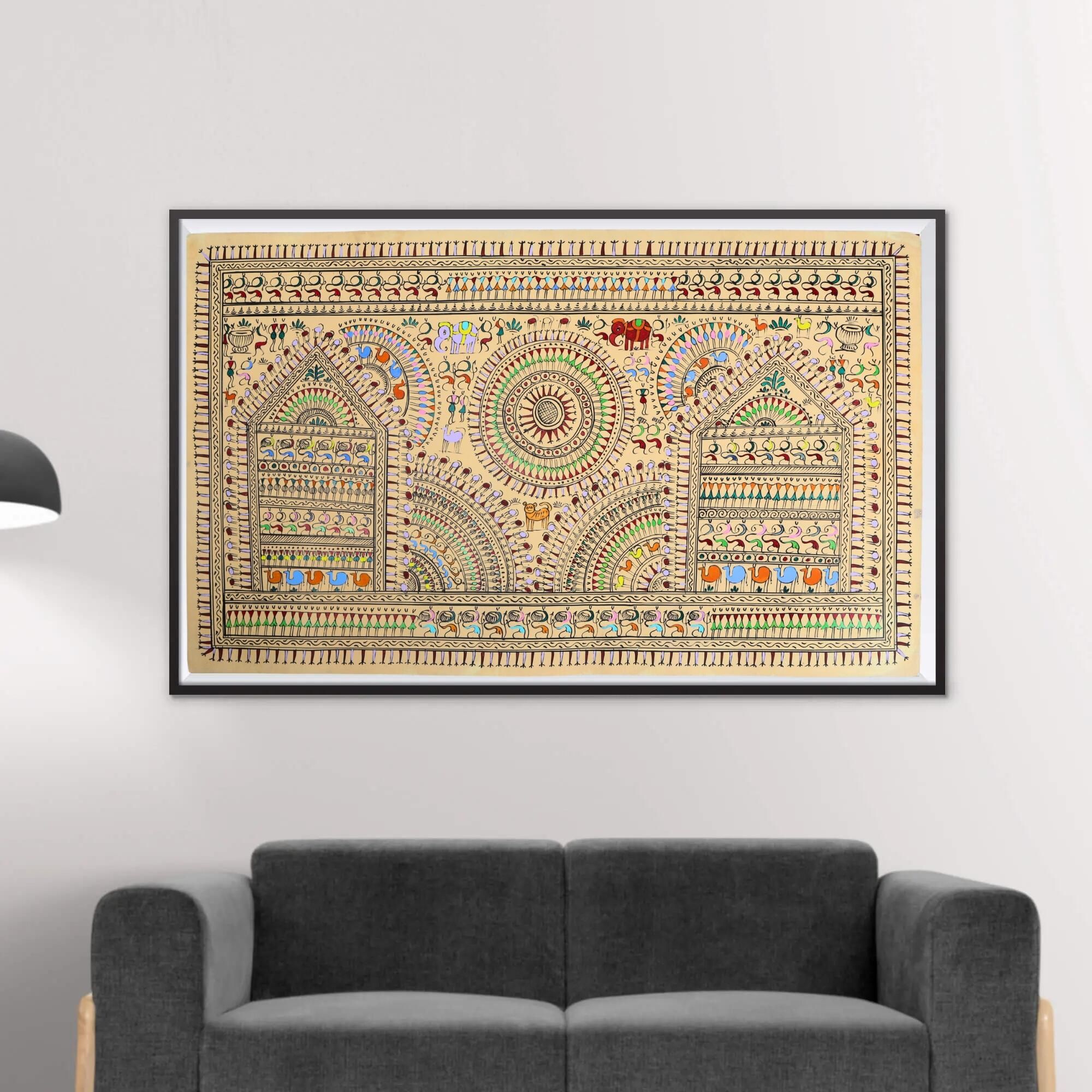 Saura Tribal Artwork with Pattachitra