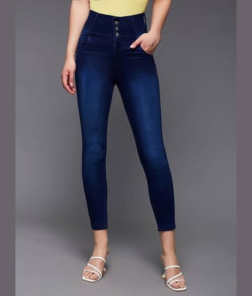 Miss Chase - Navy Blue Denim Skinny Fit Women's Jeans ( Pack of 1 )