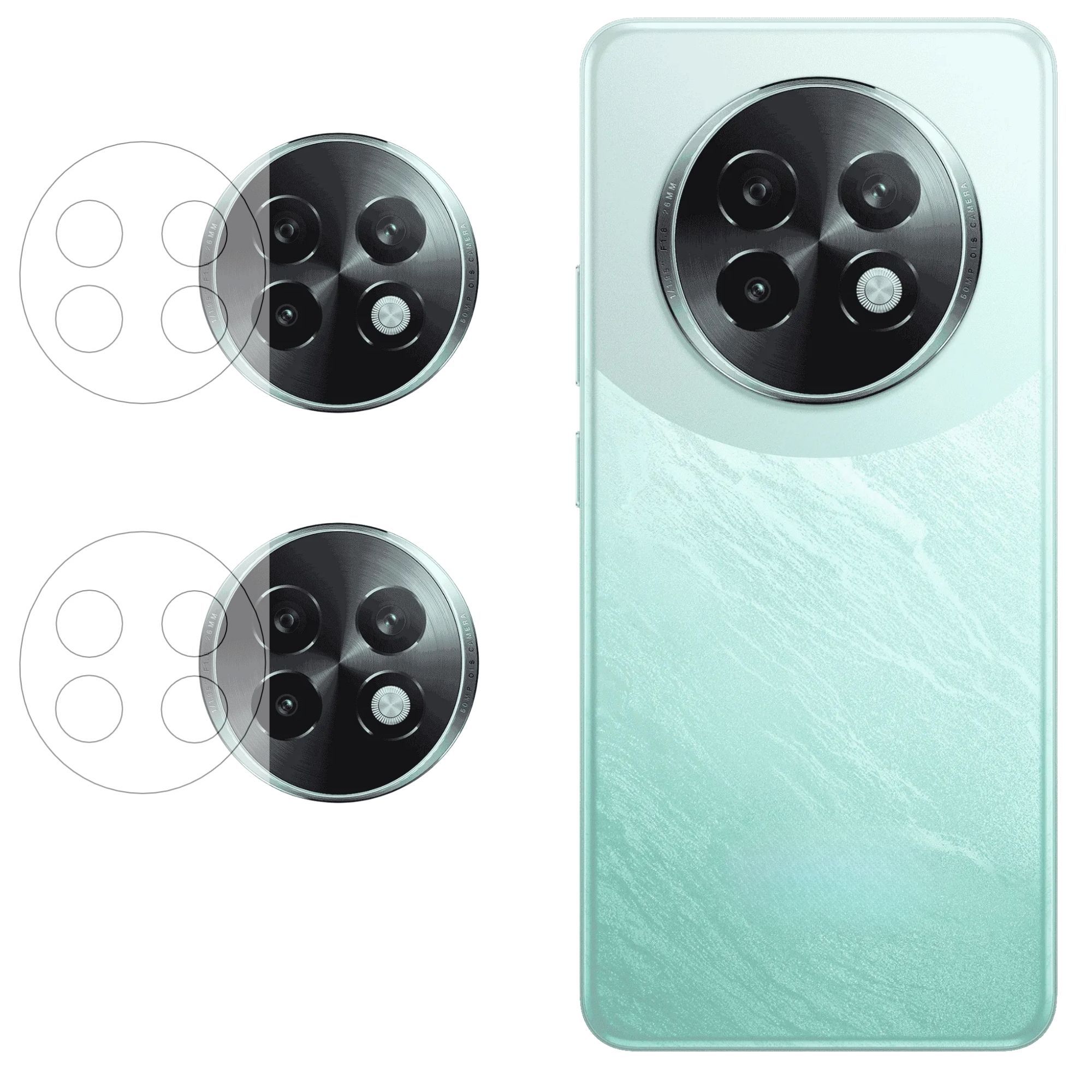 ISAAK Back Camera Lens Protector compatible for Realme 15 Lite 5G (Pack of 2)