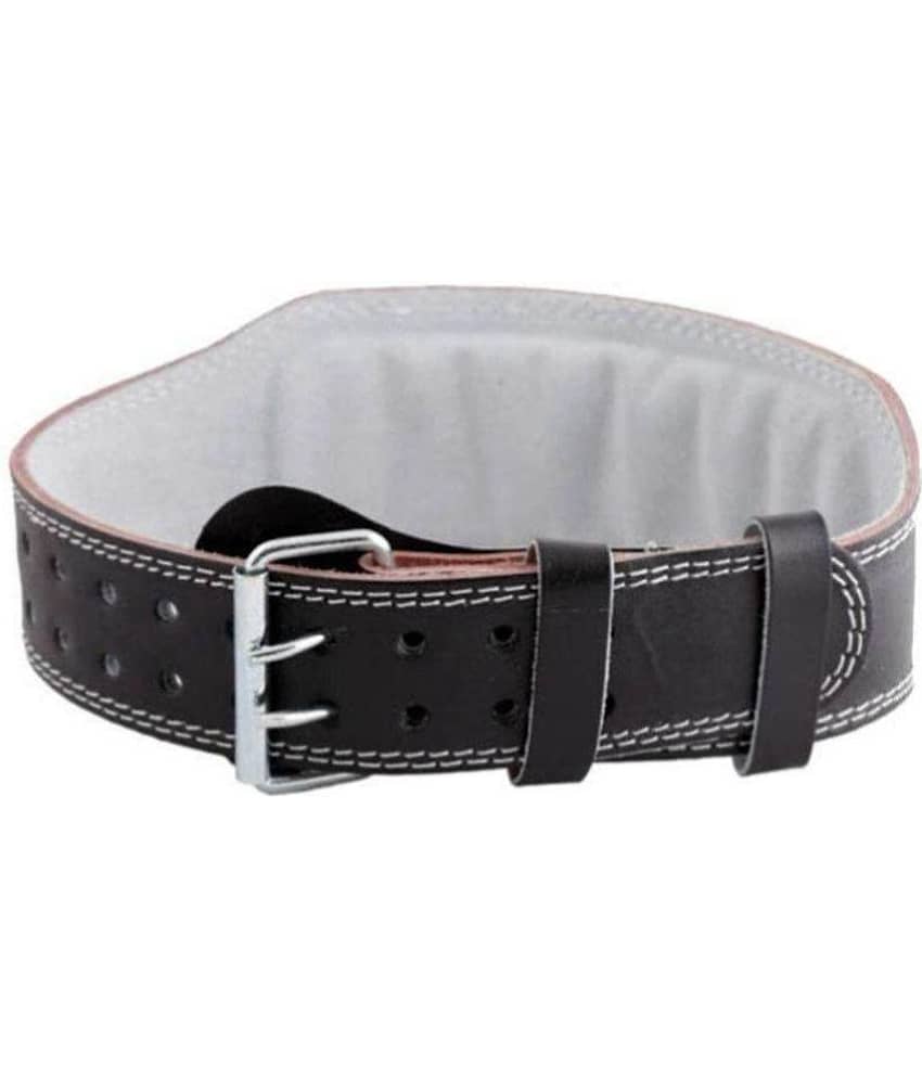 M P Leather Store Black Leather Gym Belt