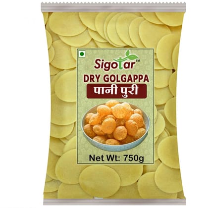 Ready to Fry Dry Golgappa (Oval Papad),750g + 2 Free Pani masala