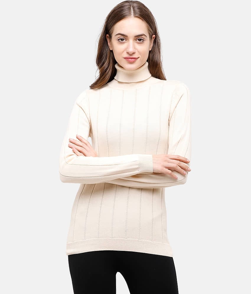 98 Degree North Cotton Off White Pullovers - Single