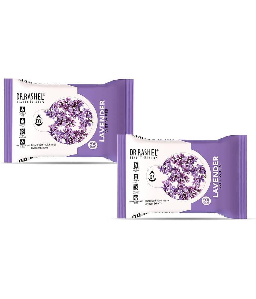 DR.RASHEL Wet Wipes ( 25 Pcs ) Pack of 2