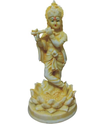 WINSOME COLLECTION Polyresin Lord Krishna Idol ( 9 cm )