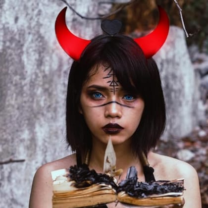 Light Up Devil Horns -1Pc