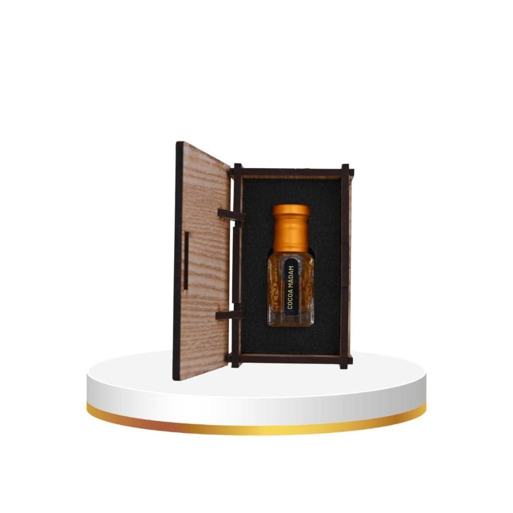 alnaqi fragrances Cocoa-Madam 6ml - Luxury Coco-Attar-Oil, No Alcohol Concentrated Fresh-Amber-Fragrance, Original French-Inspired-Parfum, Long Lasting Ladies-Itra