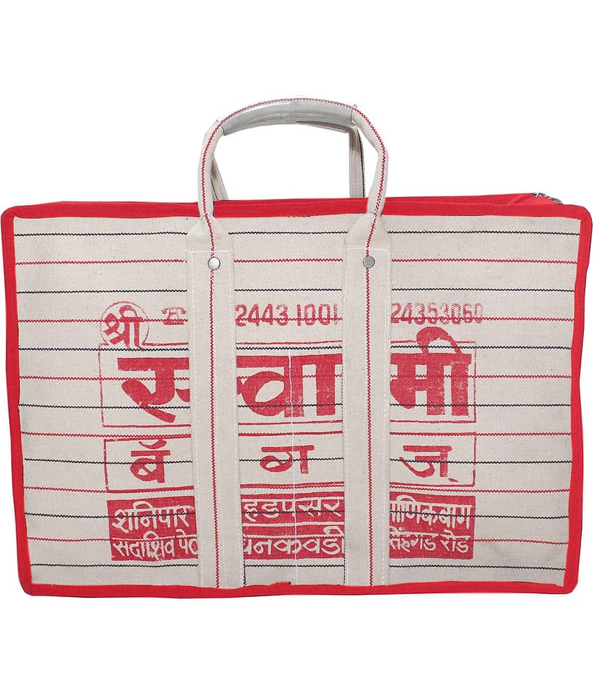 Goodluck Cotton Canvas Grocery Shopping Bag Extra Large Heavy Duty Handcrafted Multipurpose Bag for Grocery Milk Vegetable Storage