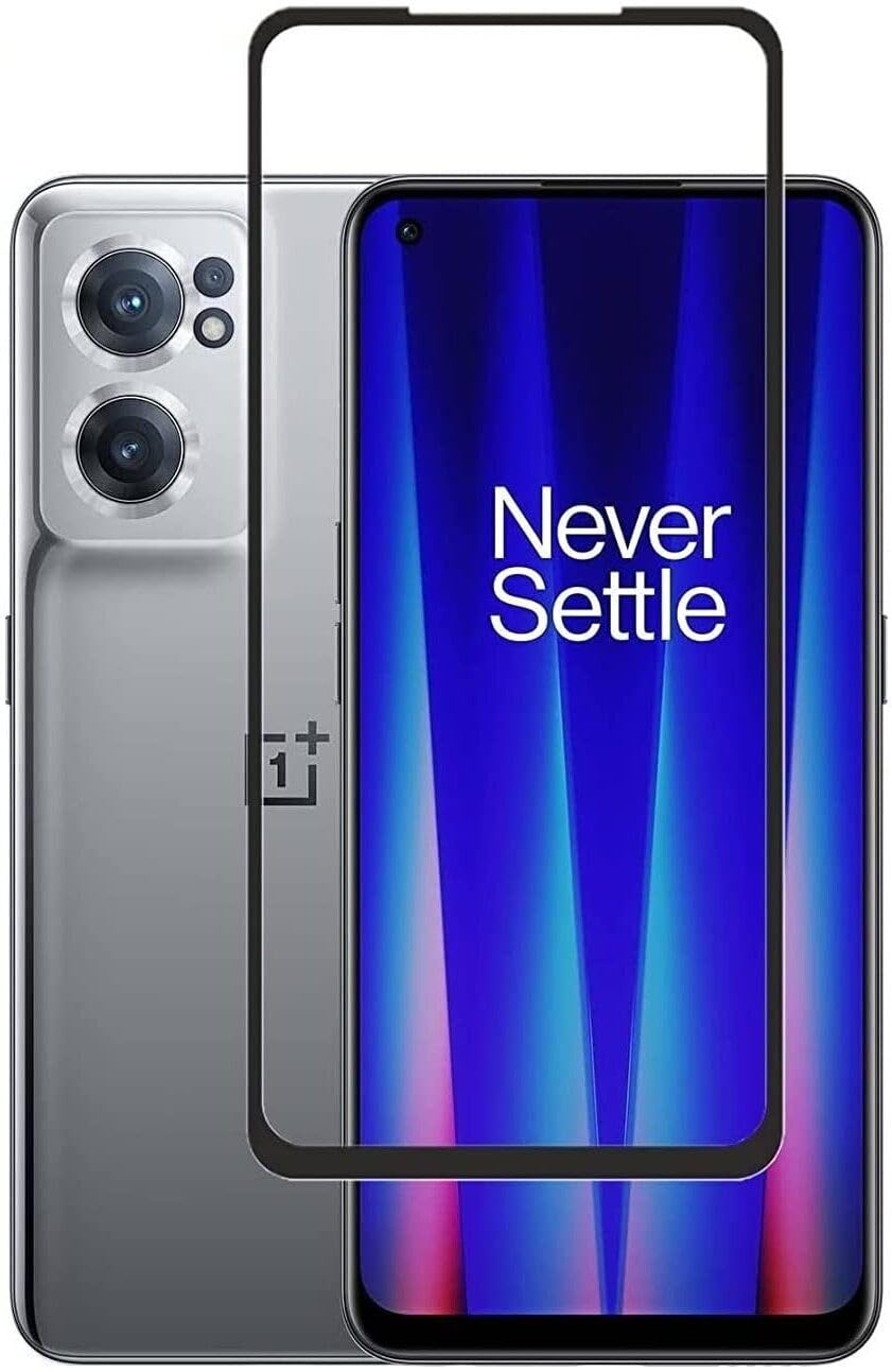PLUGTECH Advanced Tempered Glass With Anti-Explosion 9H Hardness Edge-To-Edge Coverage Screen Guard for ONE PLUS NORD CE2 5G
