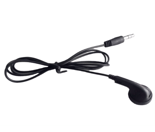 3.5mm Single Side Wired Earphone (Black)