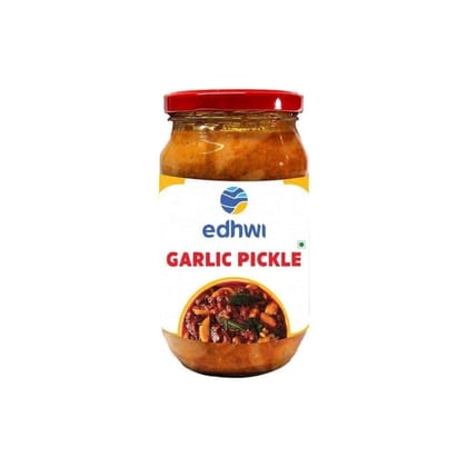 Edhwi Garlic Pickle - 400g | Spicy and Flavorful Garlic Pickle | Authentic Indian Recipe