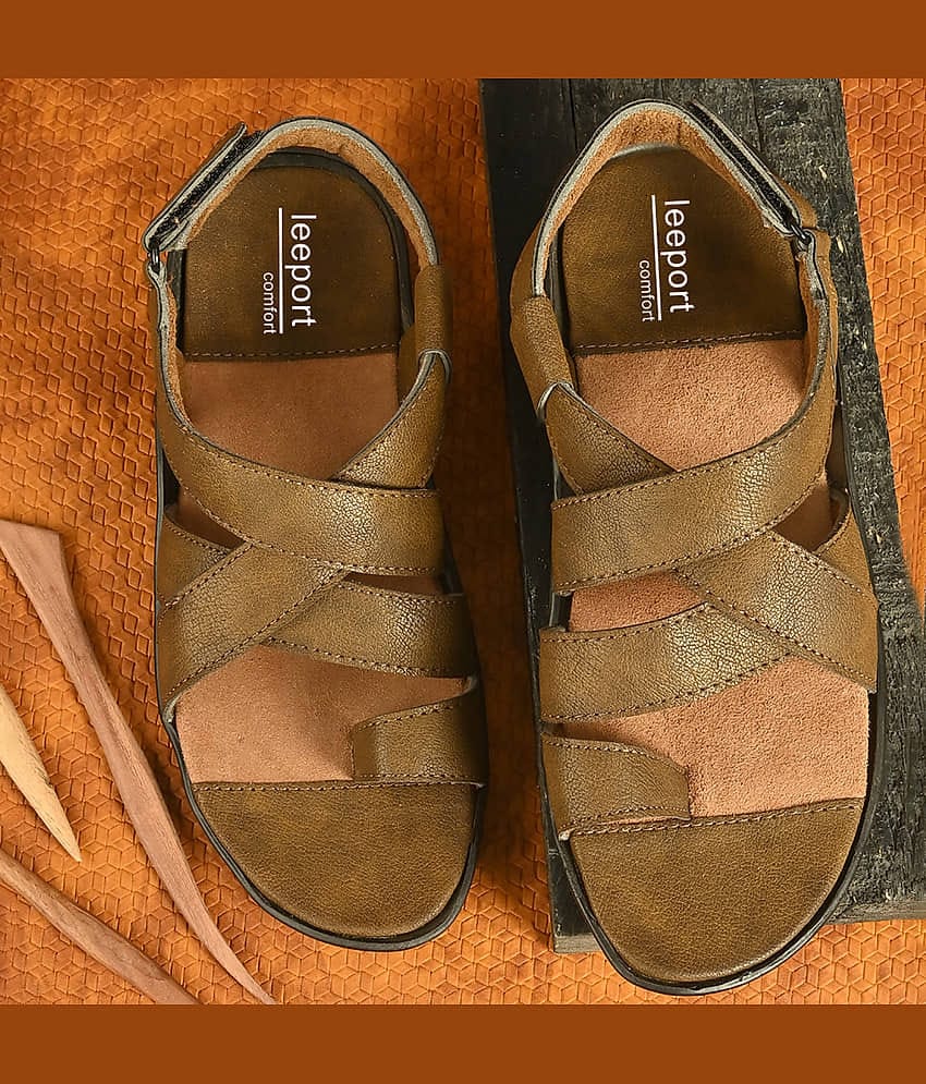 Leeport - Khaki Men's Sandals