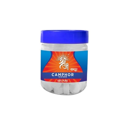 Shri Shriji Flam Aromatic Synthetic Camphor Tablets - Pack of 1 Pure Aroma Kapoor for Home, Puja, Meditation & Diffuser | Smokeless & Residue-Free for Daily Rituals & Ambiance