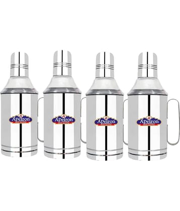 APEIRON OIL DISPENSER BLACK Steel Oil Container/Dispenser Set of 4 750 mL